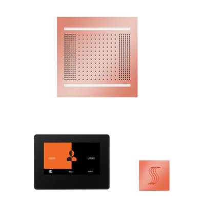 ThermaSol WH14STP7S-COP - The Wellness Hydrovive14 Steam Package With 7'' Thermatouch Square