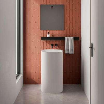 StoneTouch STCGIO1915WHMT - Io Free Standing Rectangular Basin 19''X15''