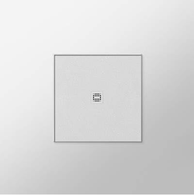 StoneTouch STSBCO3636LR2WH - Waterproof 36X36 Shower Base - 2 Side Flange Left Or Right - Centered Drain