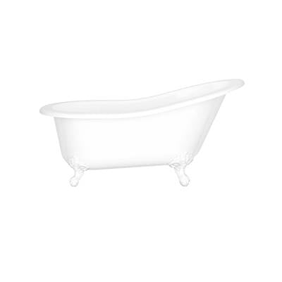 Victoria + Albert SHR-N-SW-OF+FT-SHR-SW - Shropshire 61" x 30" Freestanding Slipper Bathtub