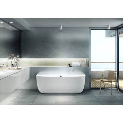 Victoria + Albert ELD-N-SW-OF - Eldon 69" x 34" Freestanding Back to Wall Bathtub With Void