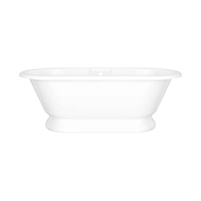Victoria + Albert YOR-N-SW-OF+YOR-B-SW-OF - York 69" x 32" Freestanding Soaking Bathtub With Pedestal Base And Void