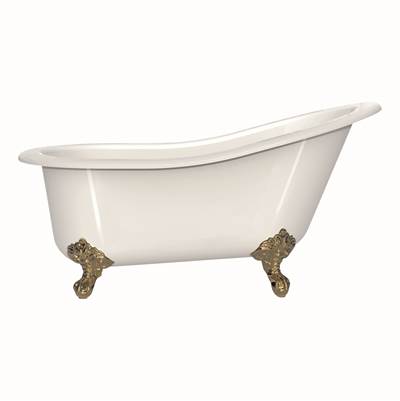 Victoria + Albert SHR-N-SW-OF+FT-SHR-PB - Shropshire 61" x 30" Freestanding Slipper Bathtub