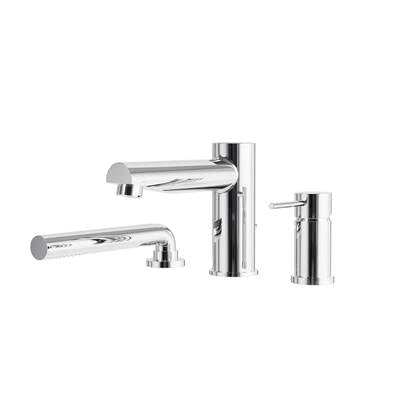 Aquabrass Xpress ABFB61N13PC - 61N13 Volare 3 Pcs Deck Tub Filler With Handshower