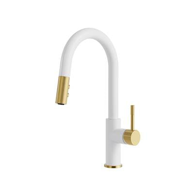 Aquabrass Xpress ABFK6235NWH - 6235N Umix Pull-Down 2 Spray Kit Faucet