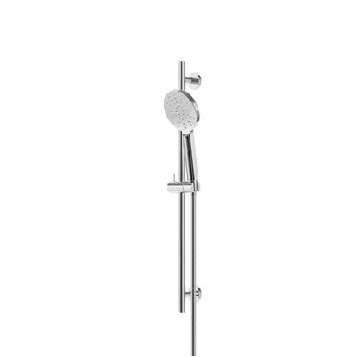 Aquabrass Xpress ABSCXPR95PC - Xpr95 Complete Round Shower Rail - 3 Functions Handshower