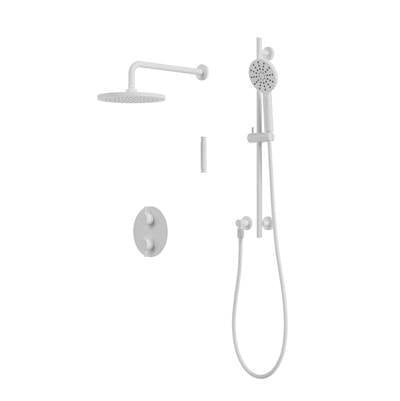 Aquabrass Xpress ABSZXPRK01GWH - Xprk01G Thermo Shower Kit - 2-Way Non Shared