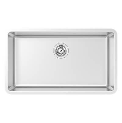 Zomodo ARC140U - 32'' Super Single Sink - Undermount, 16Ga, R20, Single Box