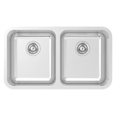 Zomodo RFC200U - 31'' 50/50 Double Sink - Undermount, 18Ga, R50, Nested Pallet (Moq 40Pcs)
