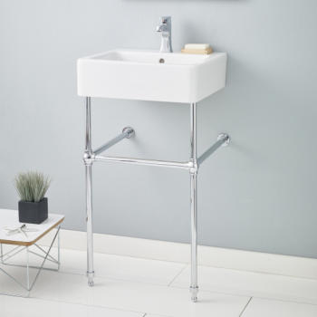 Cheviot 1230/23-WH-8/575-BK- NUOVELLA Console Sink - FaucetExpress.ca