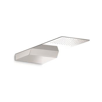 Newform 140 CH- Square Wall Shower Head with Rain Jet | FaucetExpress.ca