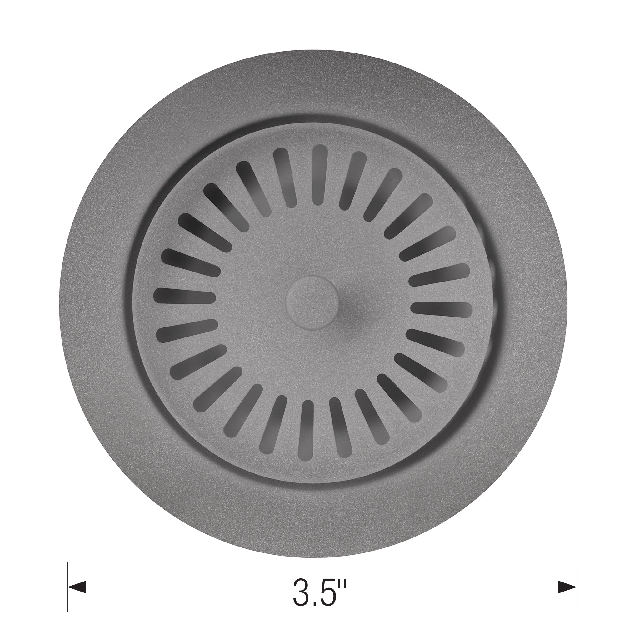 Blanco 240325- Colour-coordinated Metal Basket Strainer, Metallic Gray - FaucetExpress.ca