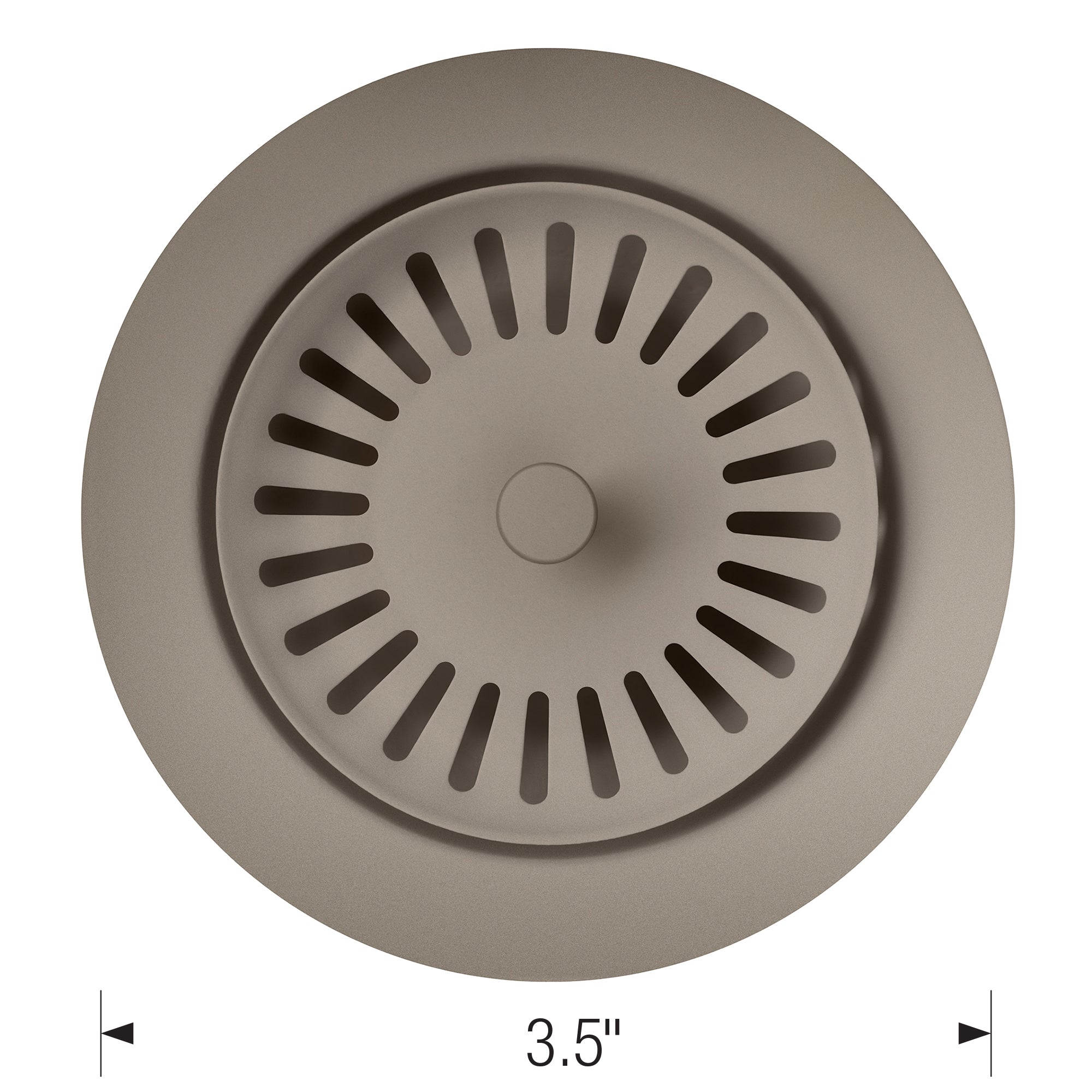 Blanco 240332- Colour-coordinated Metal Waste Flange, Truffle - FaucetExpress.ca