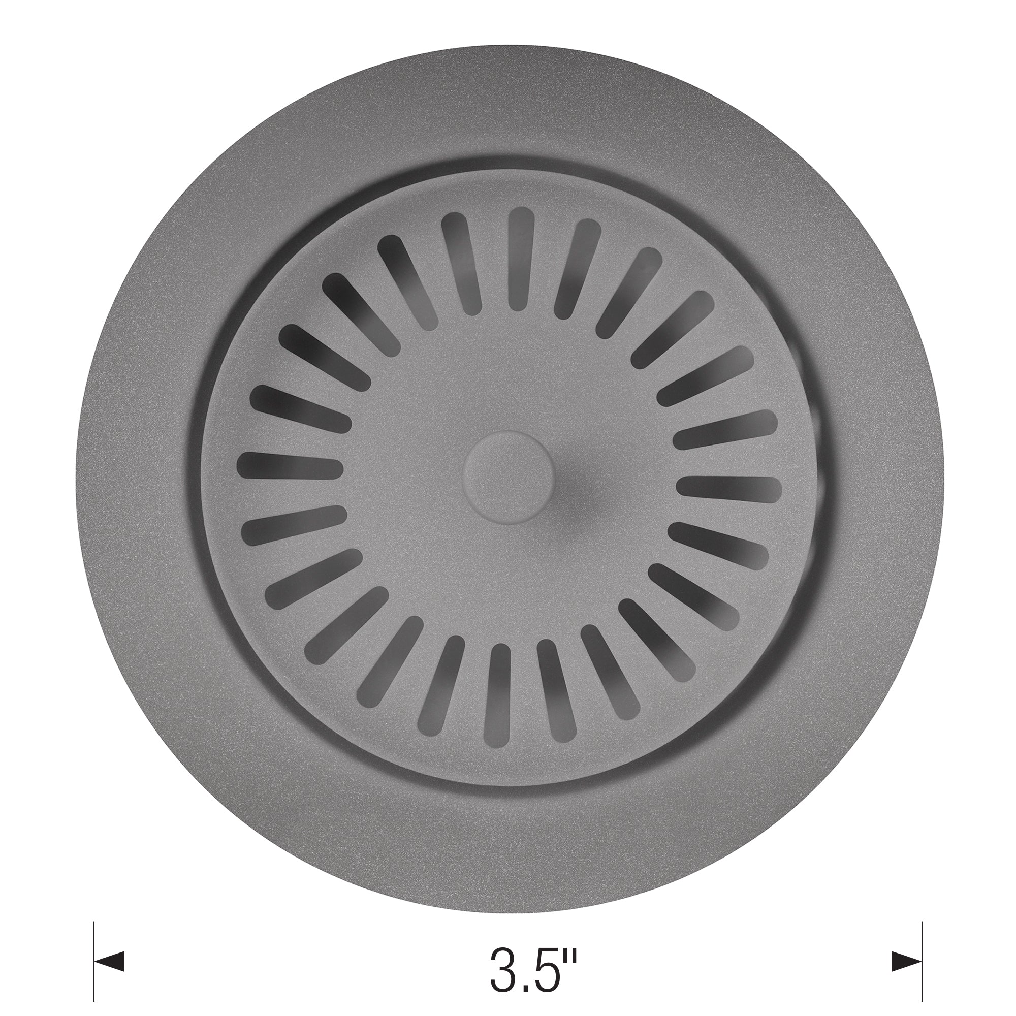 Blanco 240335- Colour-coordinated Metal Waste Flange, Metallic Gray - FaucetExpress.ca