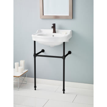 Cheviot 350/22-WH-1/575-BK- ANTIQUE Console Sink - FaucetExpress.ca