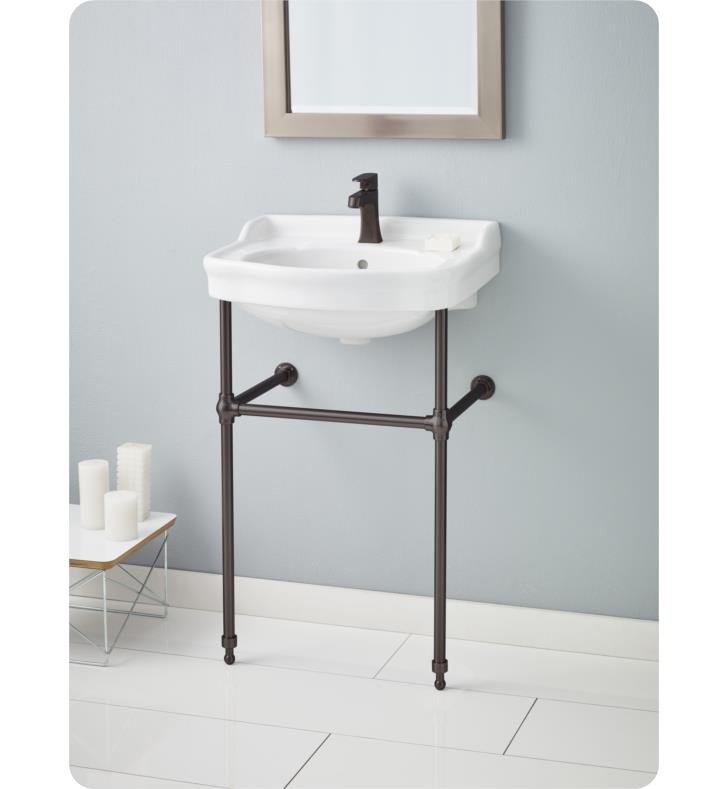 Cheviot 350/22-WH-1/575-AB- ANTIQUE Console Sink - FaucetExpress.ca