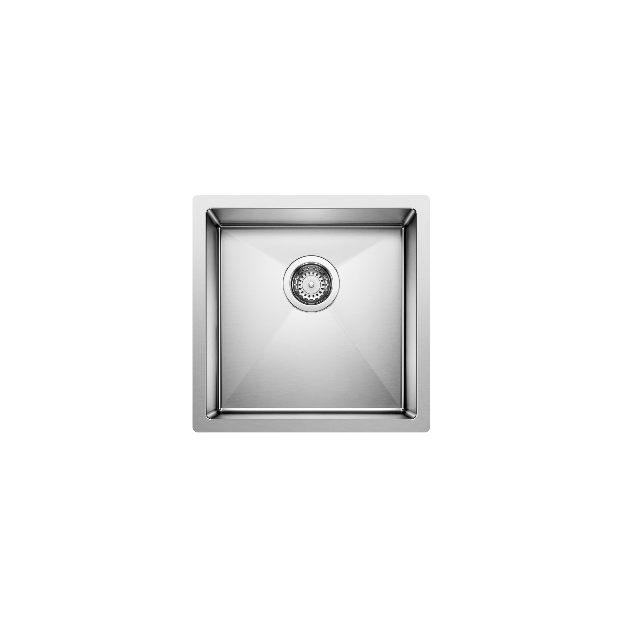 Blanco 400304- RADIUS 10 U Bar/Prep Sink, STEELART® Stainless Steel - FaucetExpress.ca
