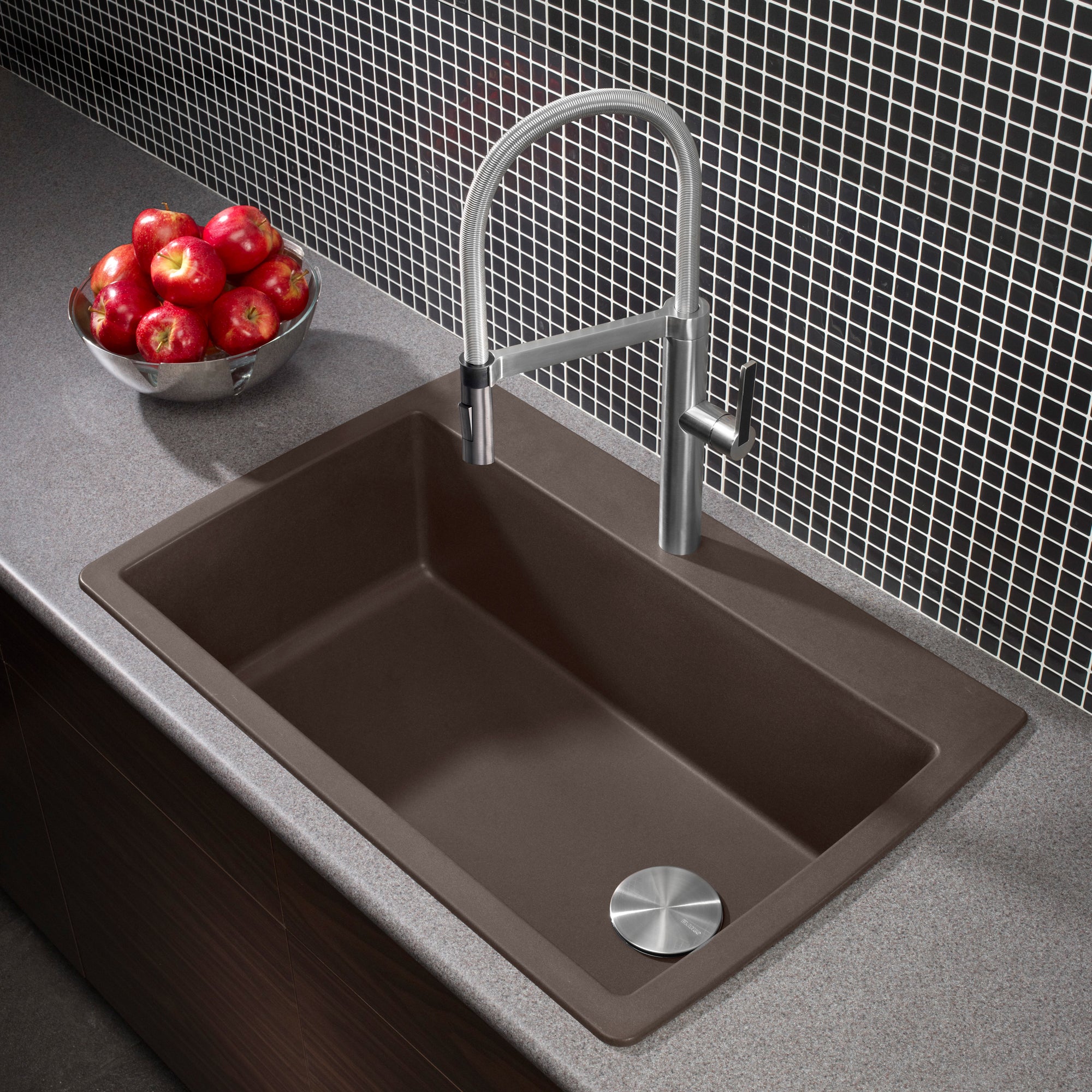 Blanco 400369- DIAMOND Super Single, Drop-in Sink, SILGRANIT®, Café - FaucetExpress.ca