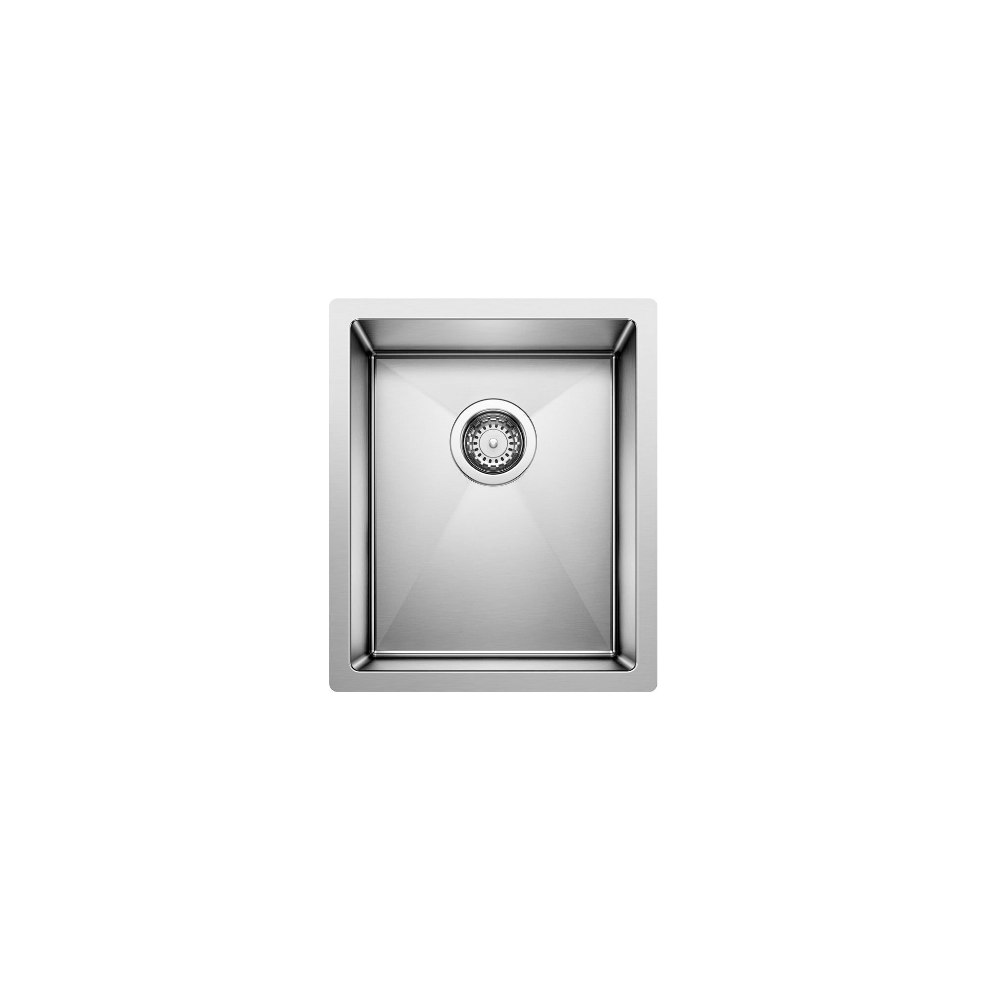 Blanco 400430- RADIUS 10 U Small Bar/Prep Sink, STEELART® Stainless Steel - FaucetExpress.ca