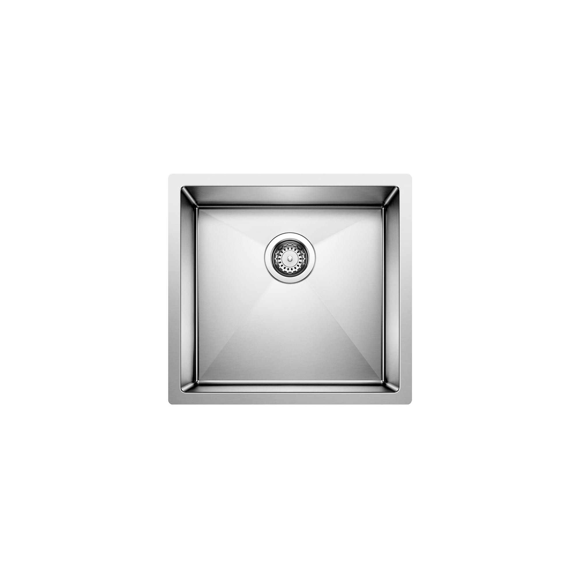 Blanco 400450- RADIUS 10 U Single Bowl Sink, STEELART® Stainless Steel - FaucetExpress.ca