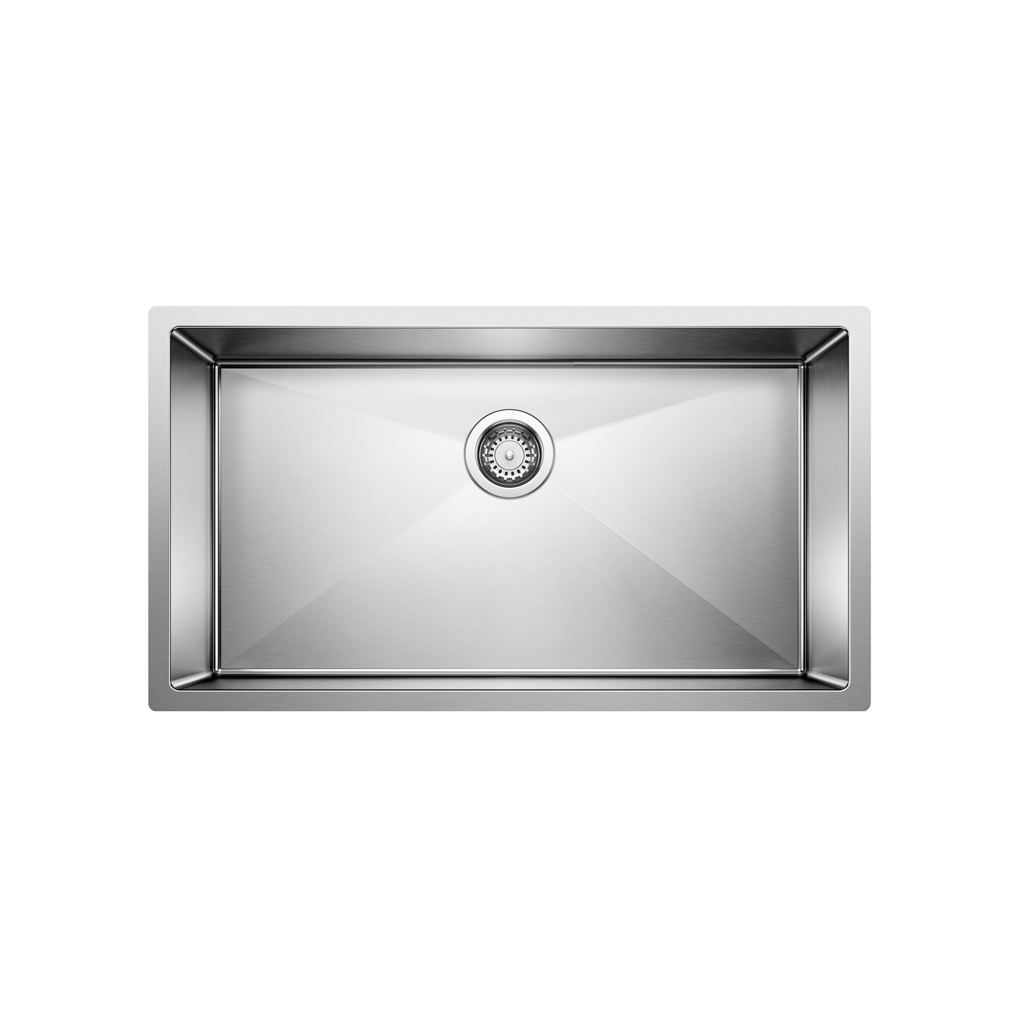 Blanco 400469- RADIUS 10 U Super Single Bowl, STEELART® Stainless Steel - FaucetExpress.ca