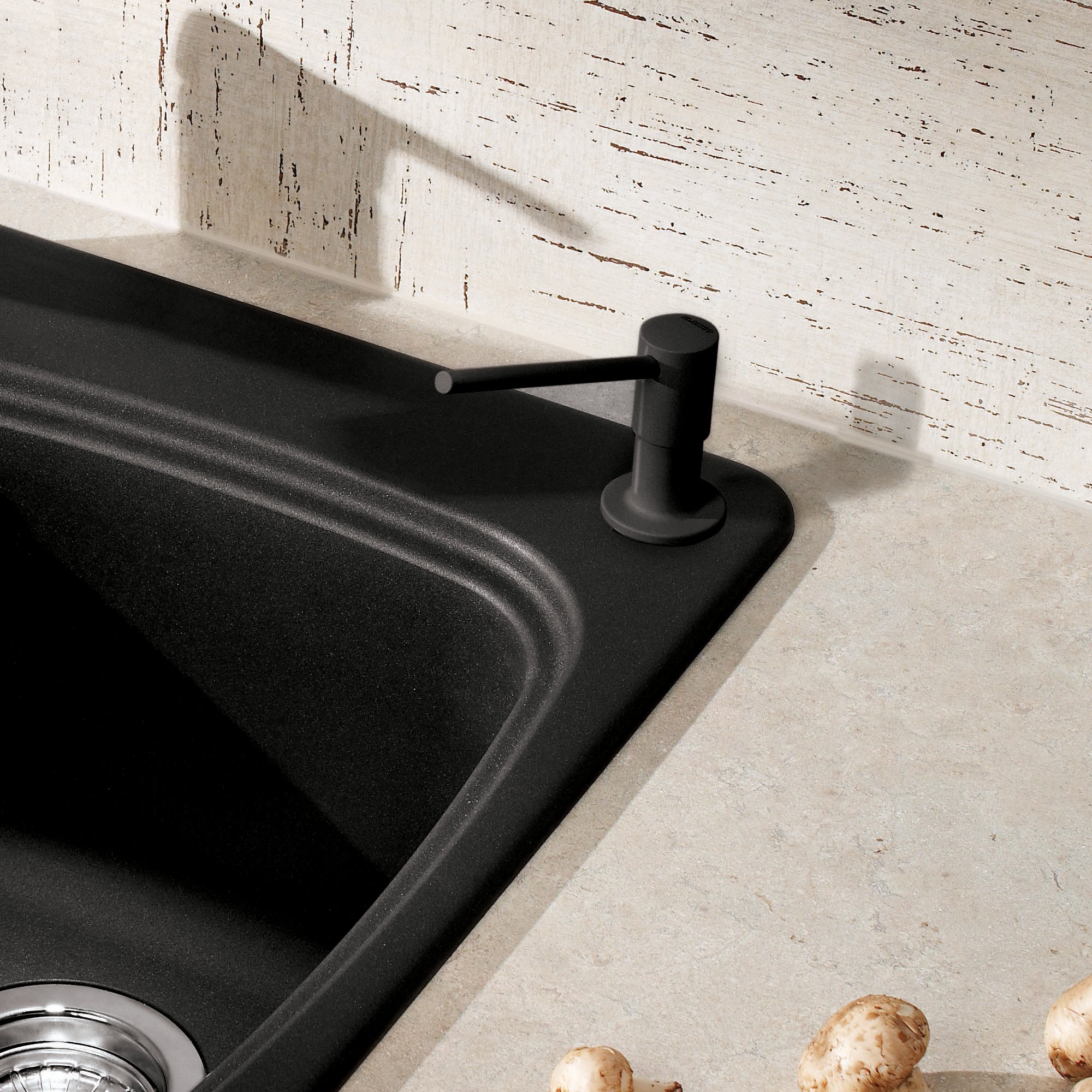 Blanco 400693- TORRE Soap Dispenser, Anthracite - FaucetExpress.ca