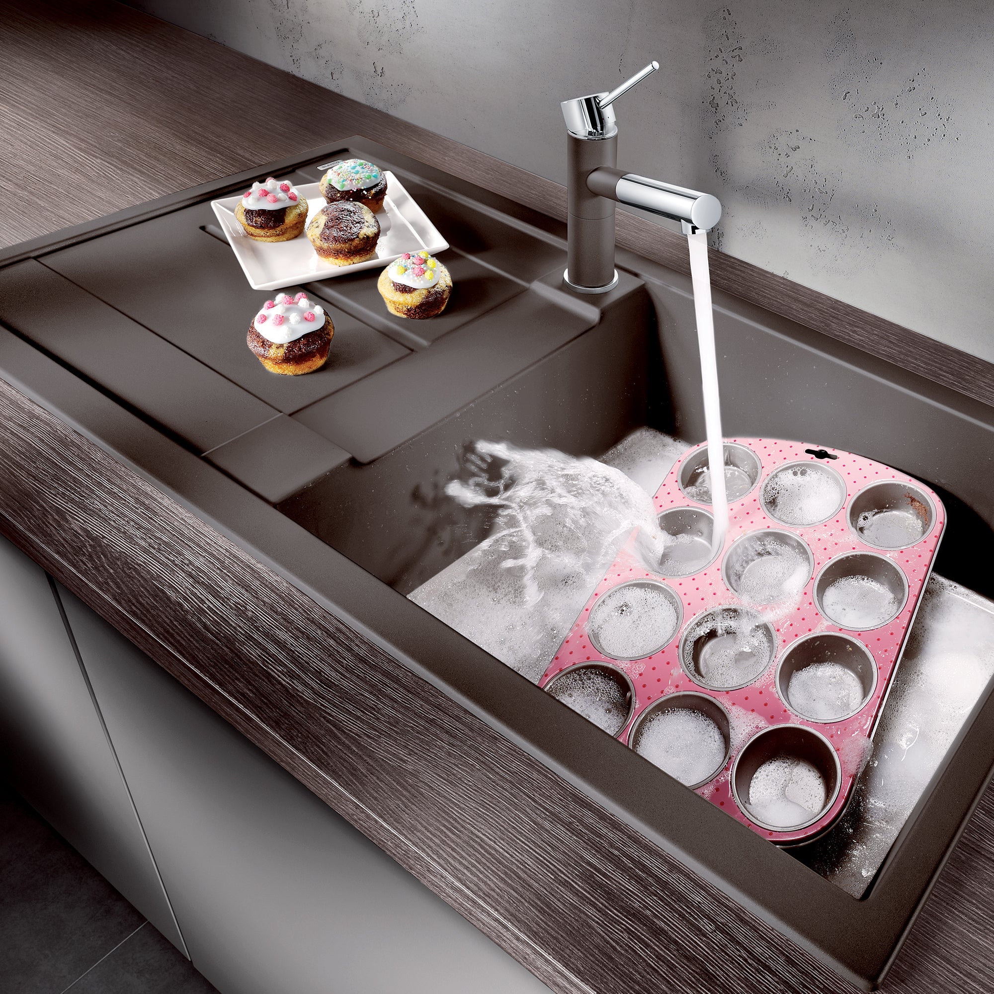 Blanco 401046- METRA X Drop-in Kitchen Sink, SILGRANIT®, Café - FaucetExpress.ca