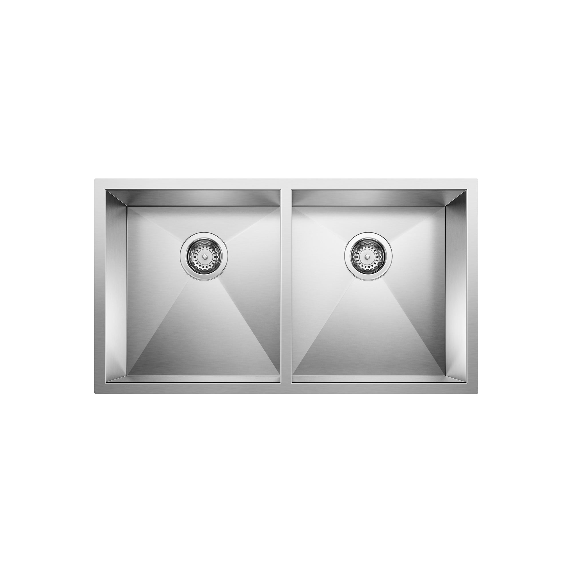 Blanco 401247- QUATRUS U 2 Undermount Kitchen Sink, Stainless Steel - FaucetExpress.ca