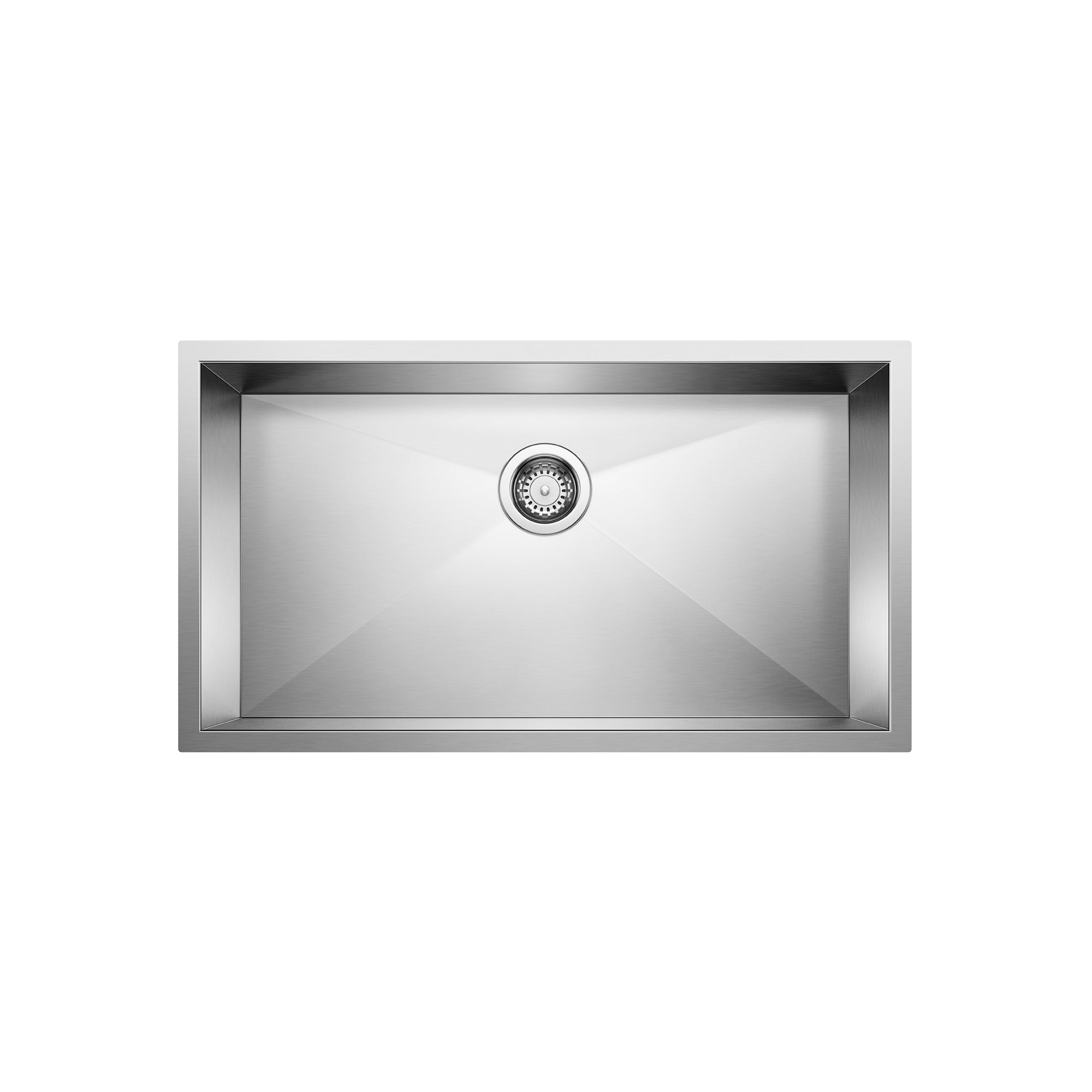 Blanco 401248- QUATRUS U Super Single Undermount Sink, Stainless Steel - FaucetExpress.ca