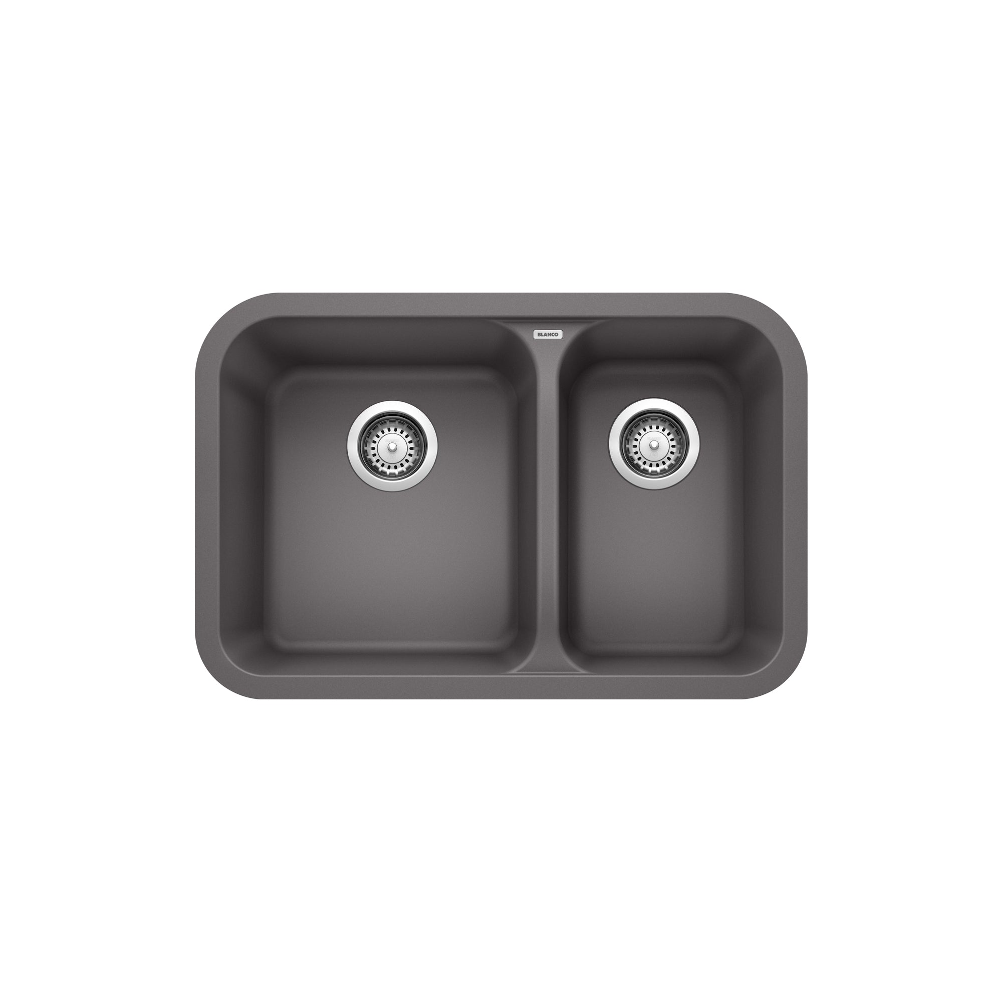 Blanco 401393- VISION U 1 ½ Undermount Kitchen Sink, SILGRANIT®, Cinder - FaucetExpress.ca