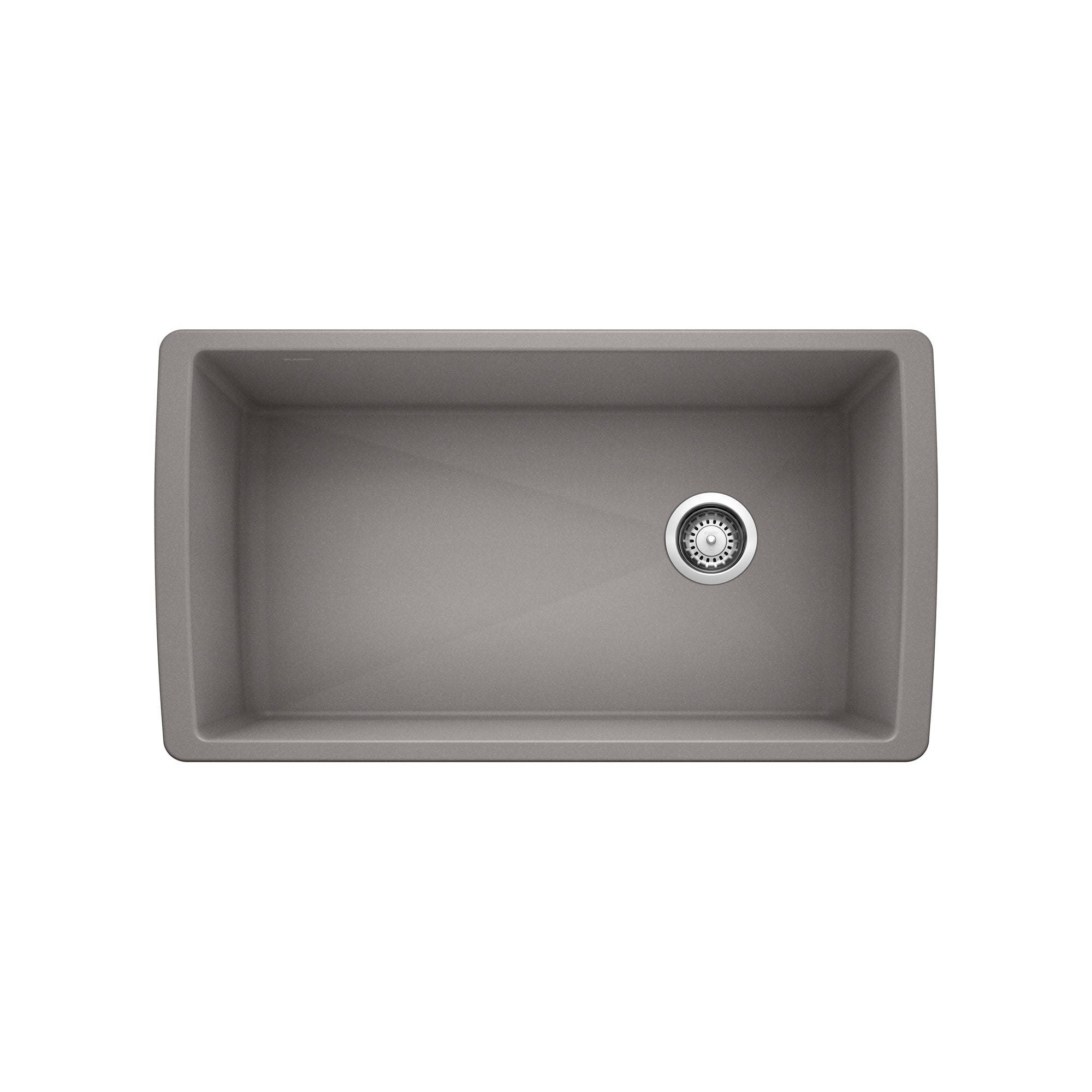 Blanco 401631- DIAMOND U Super Single Undermount, SILGRANIT, Metallic Gray - FaucetExpress.ca