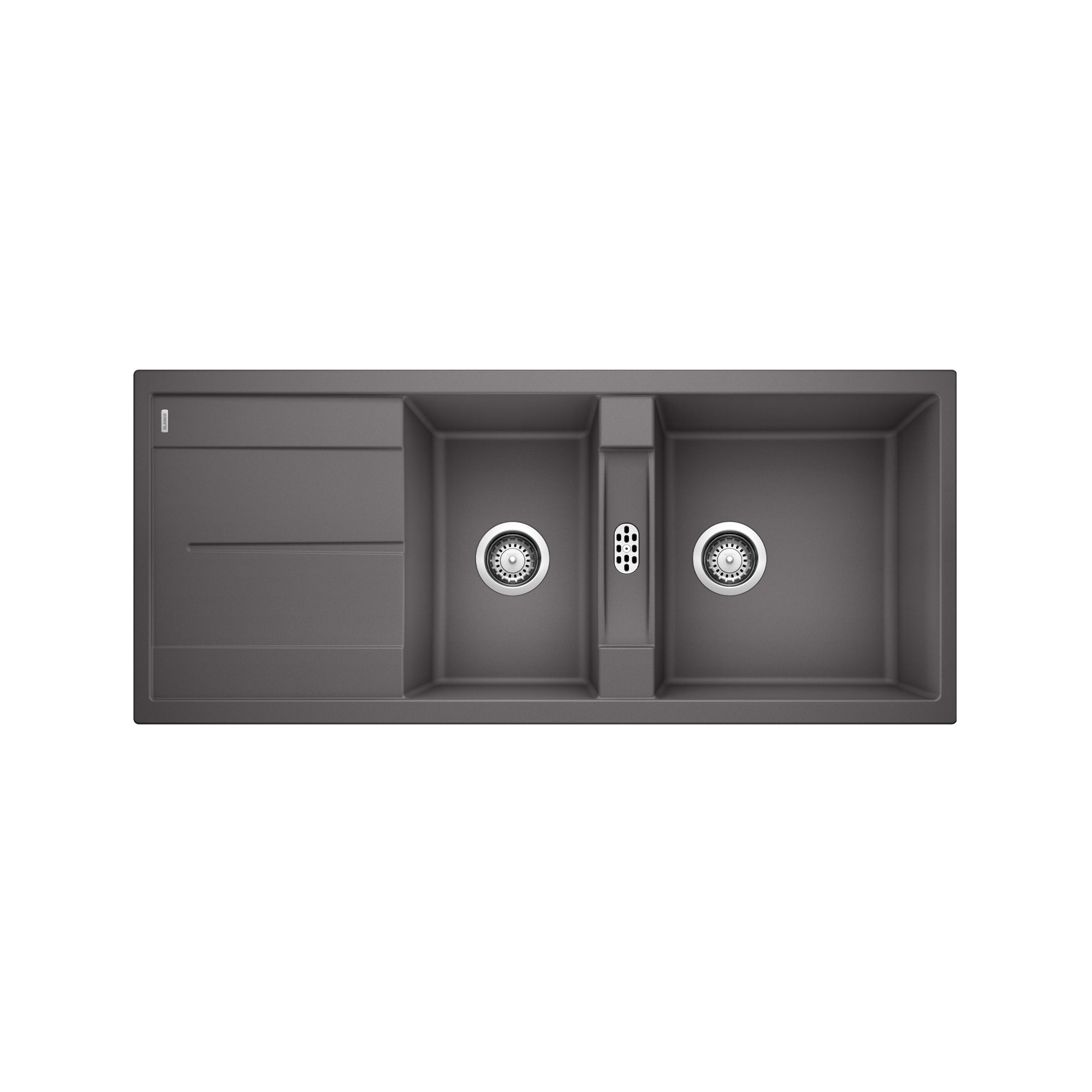 Blanco 401640- Metra 8 S, Double Bowl Drop-in Sink, Silgranit Cinder - FaucetExpress.ca