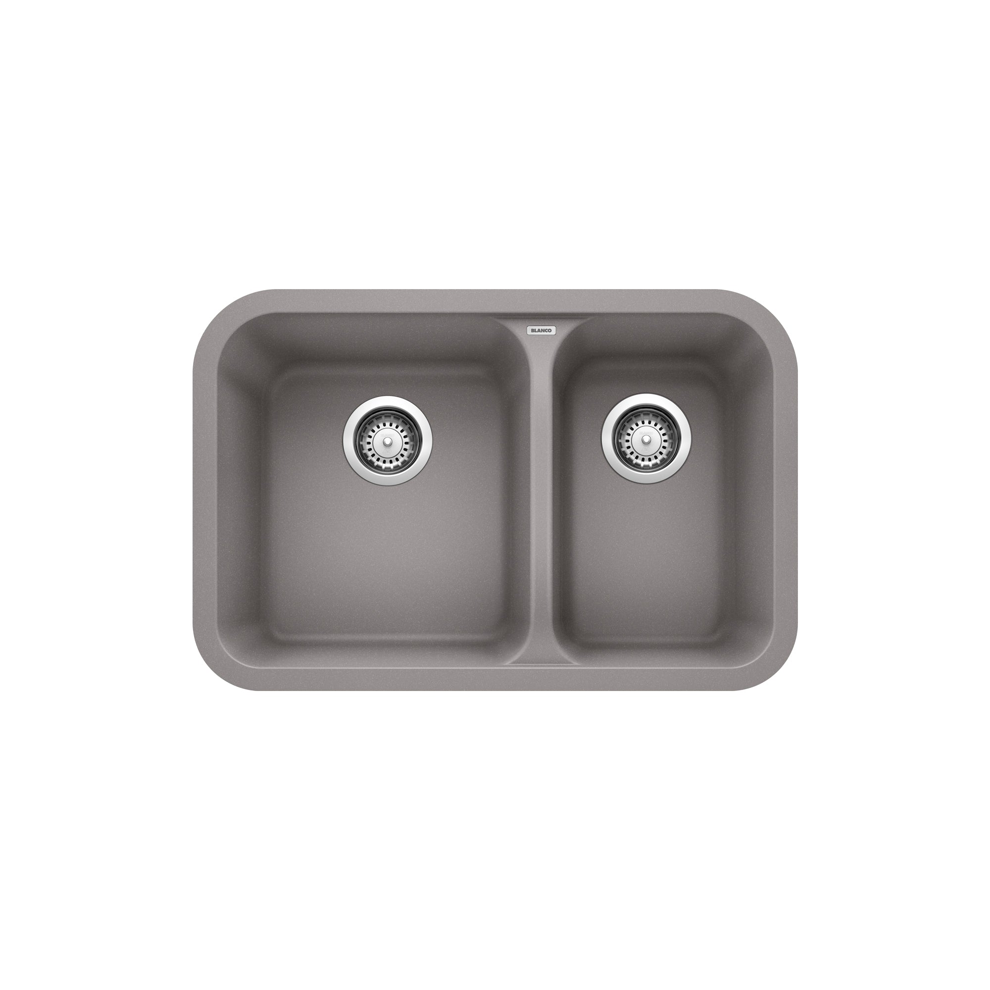 Blanco 401674- VISION U 1 Undermount Sink, SILGRANIT, Metallic Gray - FaucetExpress.ca