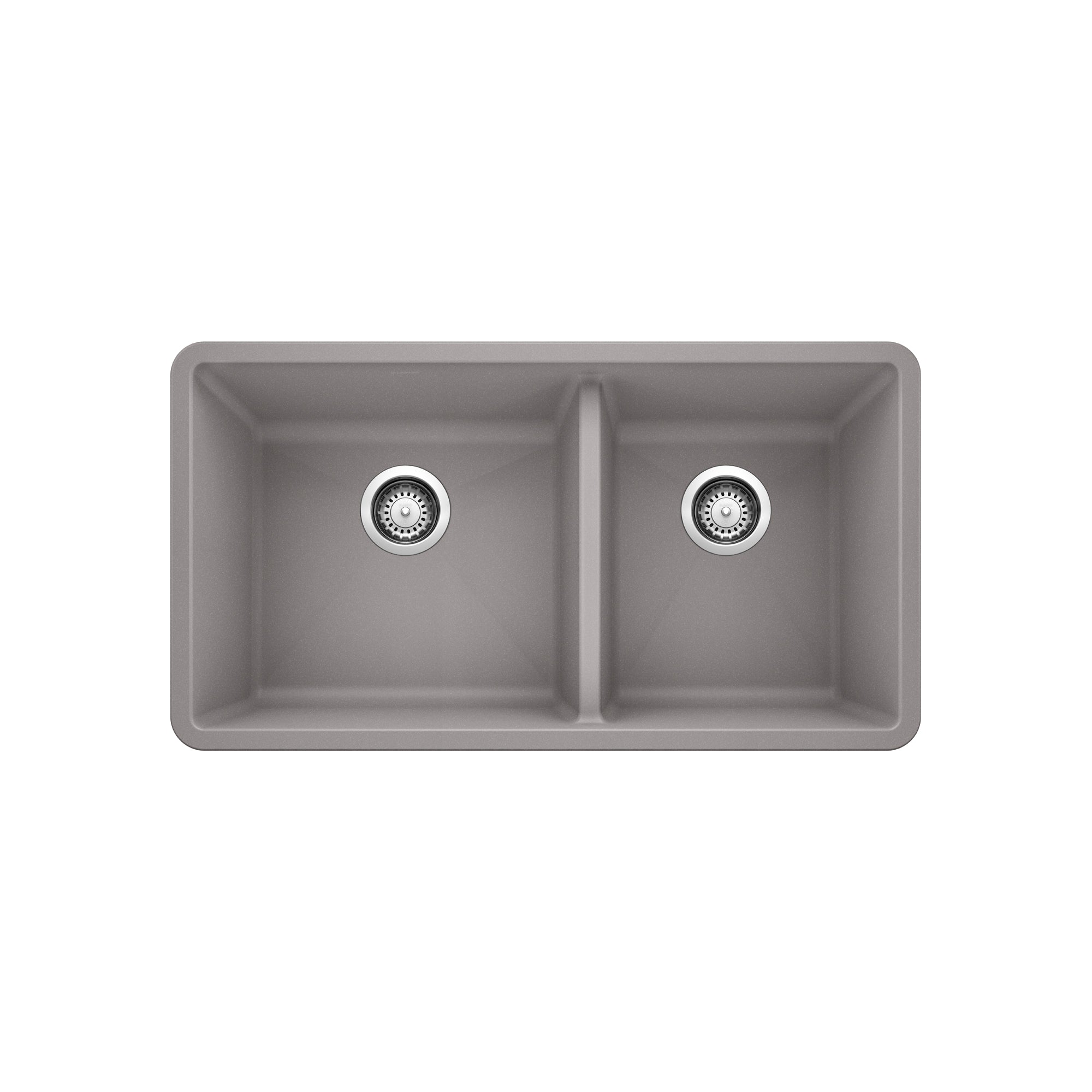 Blanco 401682- PRECIS U 1 ¾ Undermount, SILGRANIT®, Metallic Gray - FaucetExpress.ca