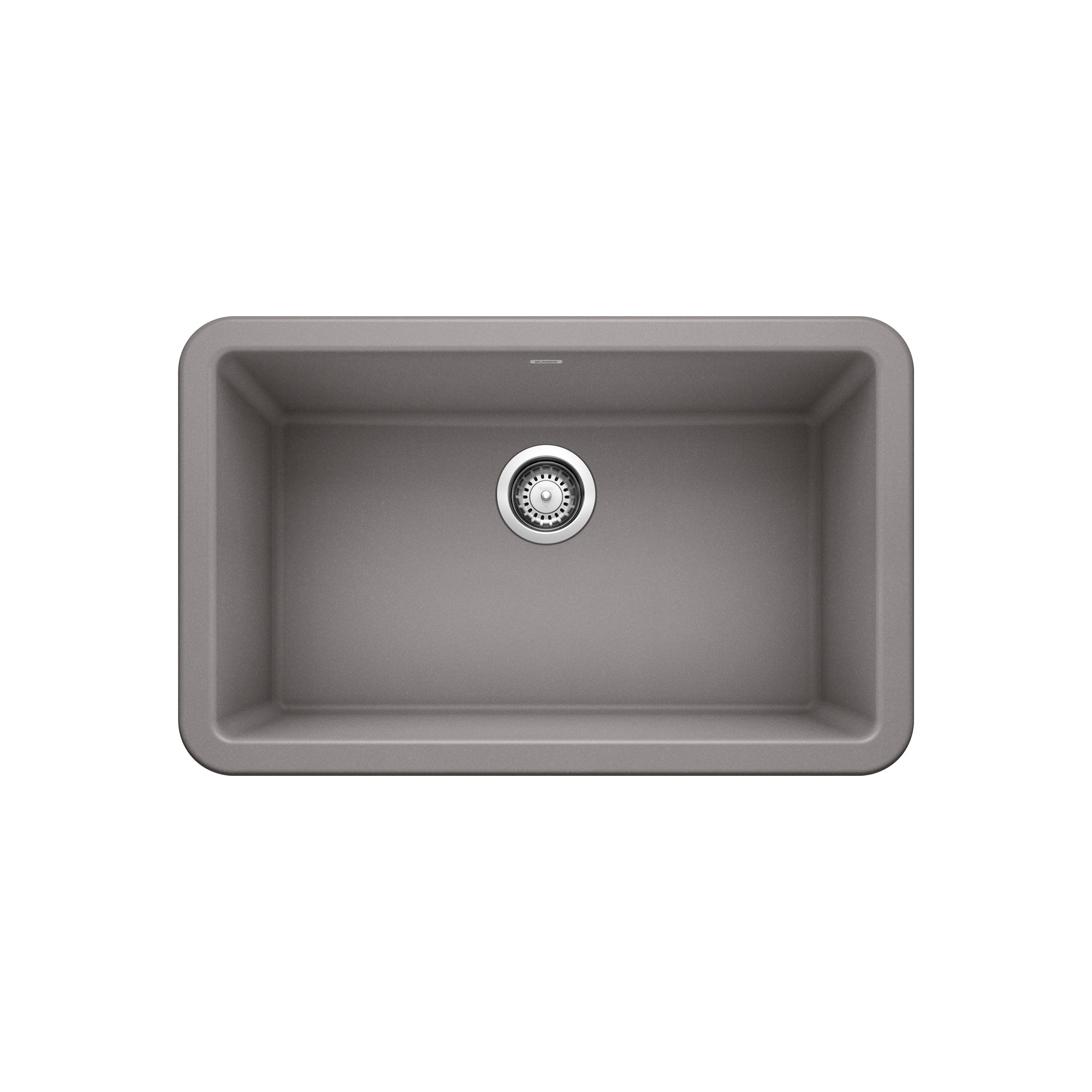 Blanco 401865- IKON 30 Farmhouse Kitchen Sink, SILGRANIT®, Metallic Gray - FaucetExpress.ca
