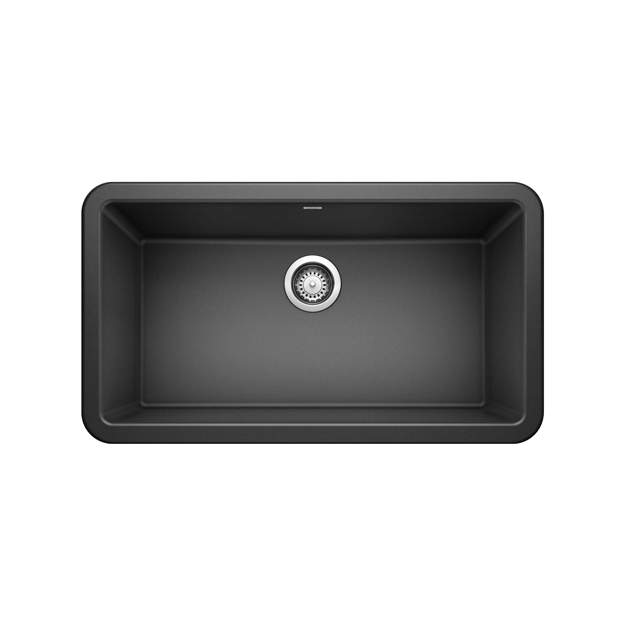 Blanco 401870- IKON 33 Farmhouse Kitchen Sink, SILGRANIT®, Anthracite - FaucetExpress.ca