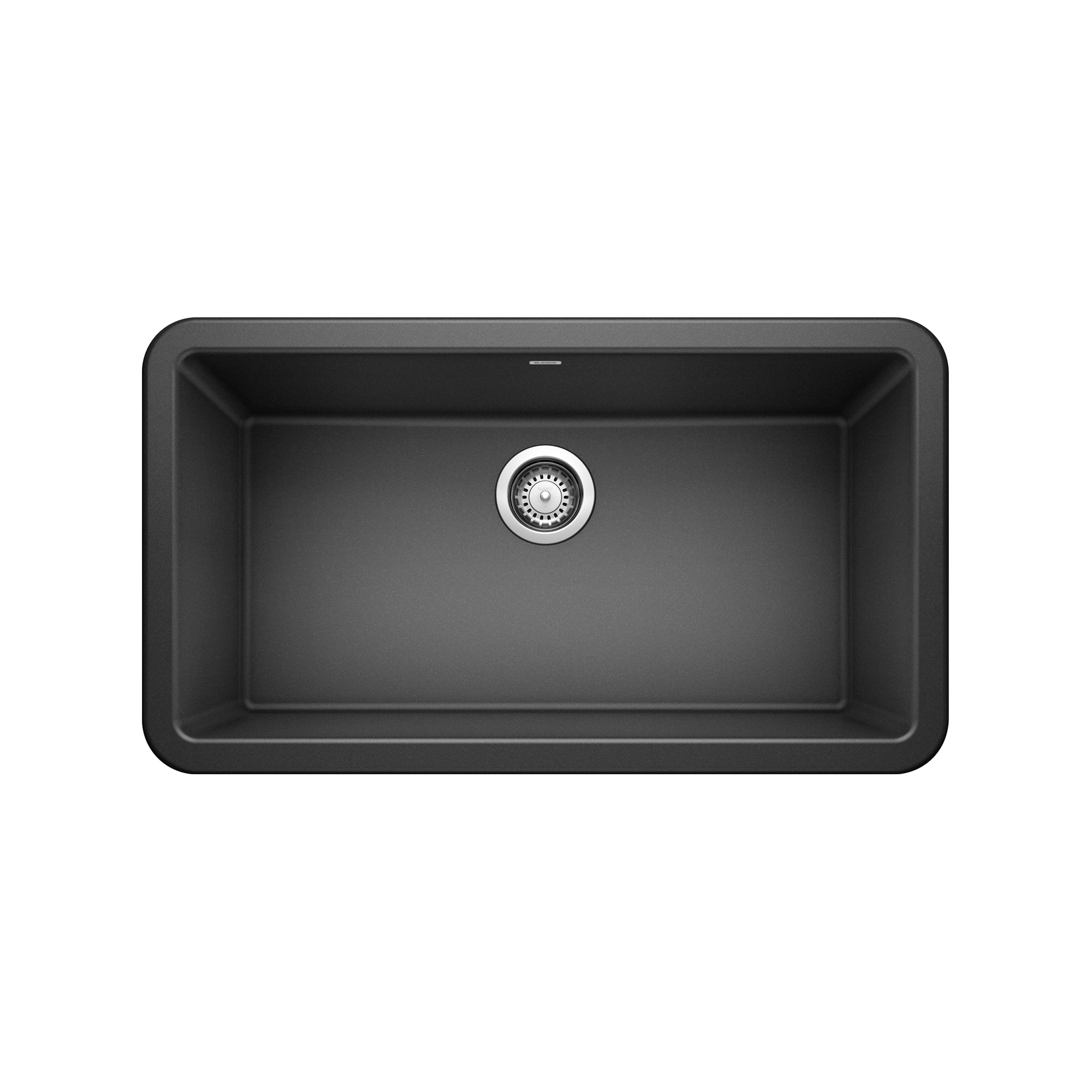 Blanco 401870- IKON 33 Farmhouse Kitchen Sink, SILGRANIT®, Anthracite - FaucetExpress.ca