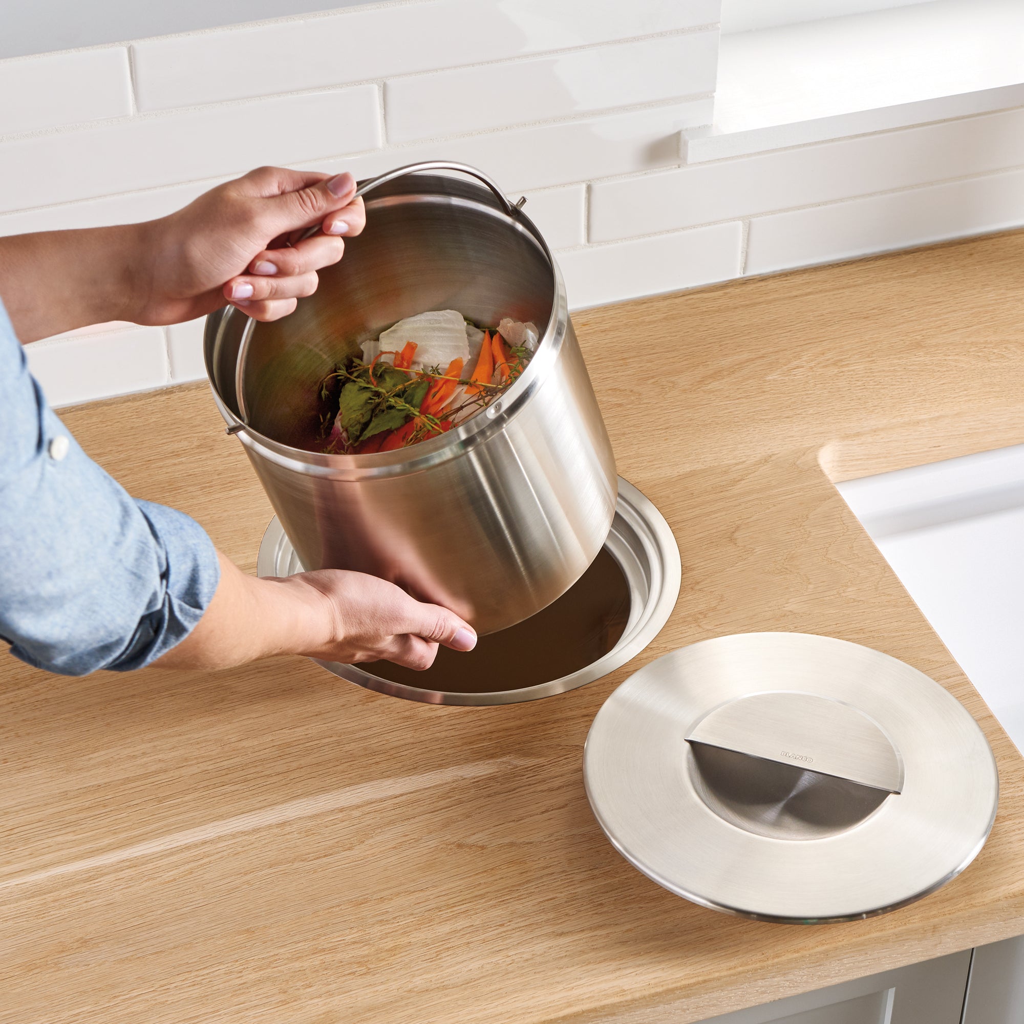 Blanco 401919- SOLON Stainless Steel Organic Waste System - FaucetExpress.ca