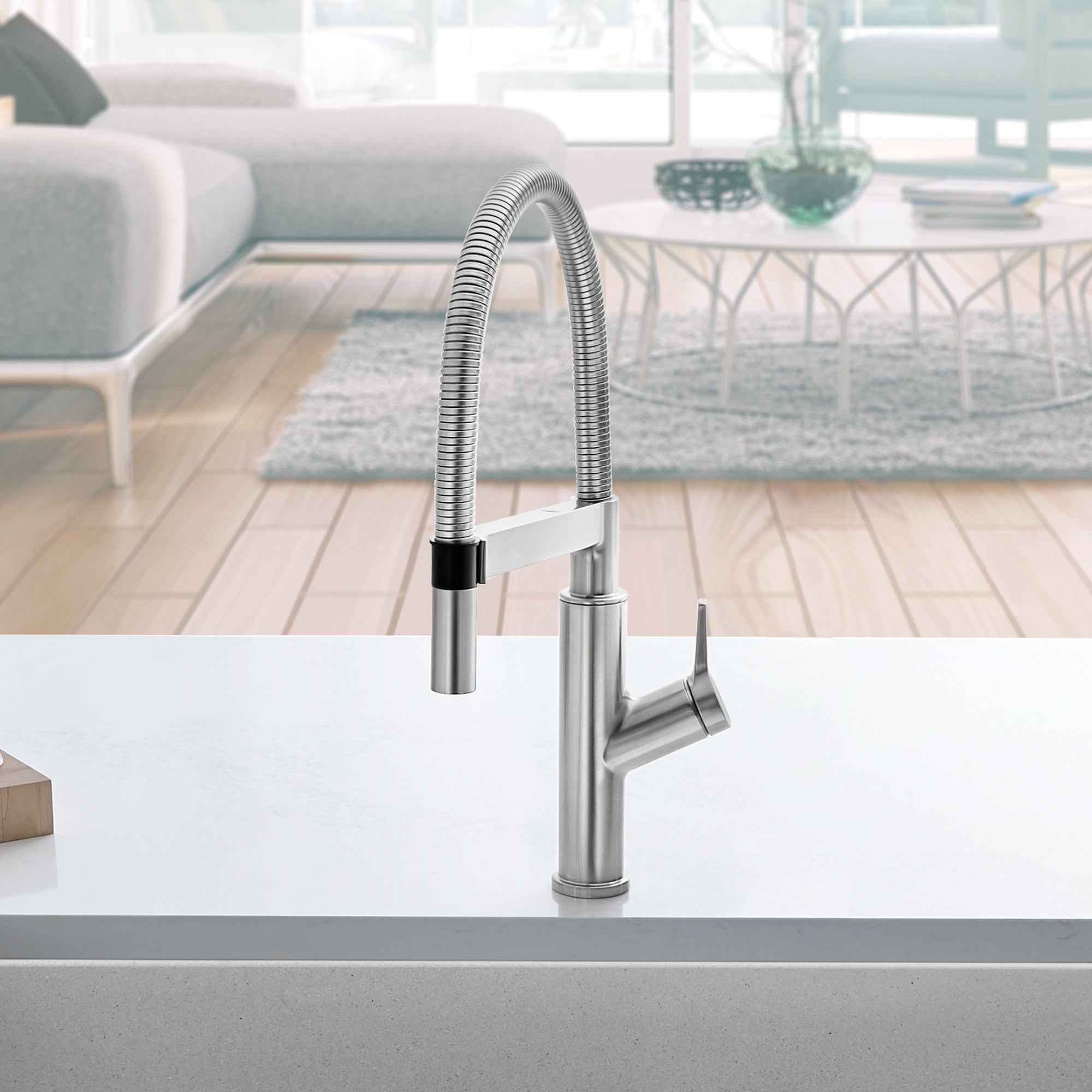 Blanco 401993- SOLENTA SENSO Hands-Free Sensor Faucet, Stainless Finish - FaucetExpress.ca