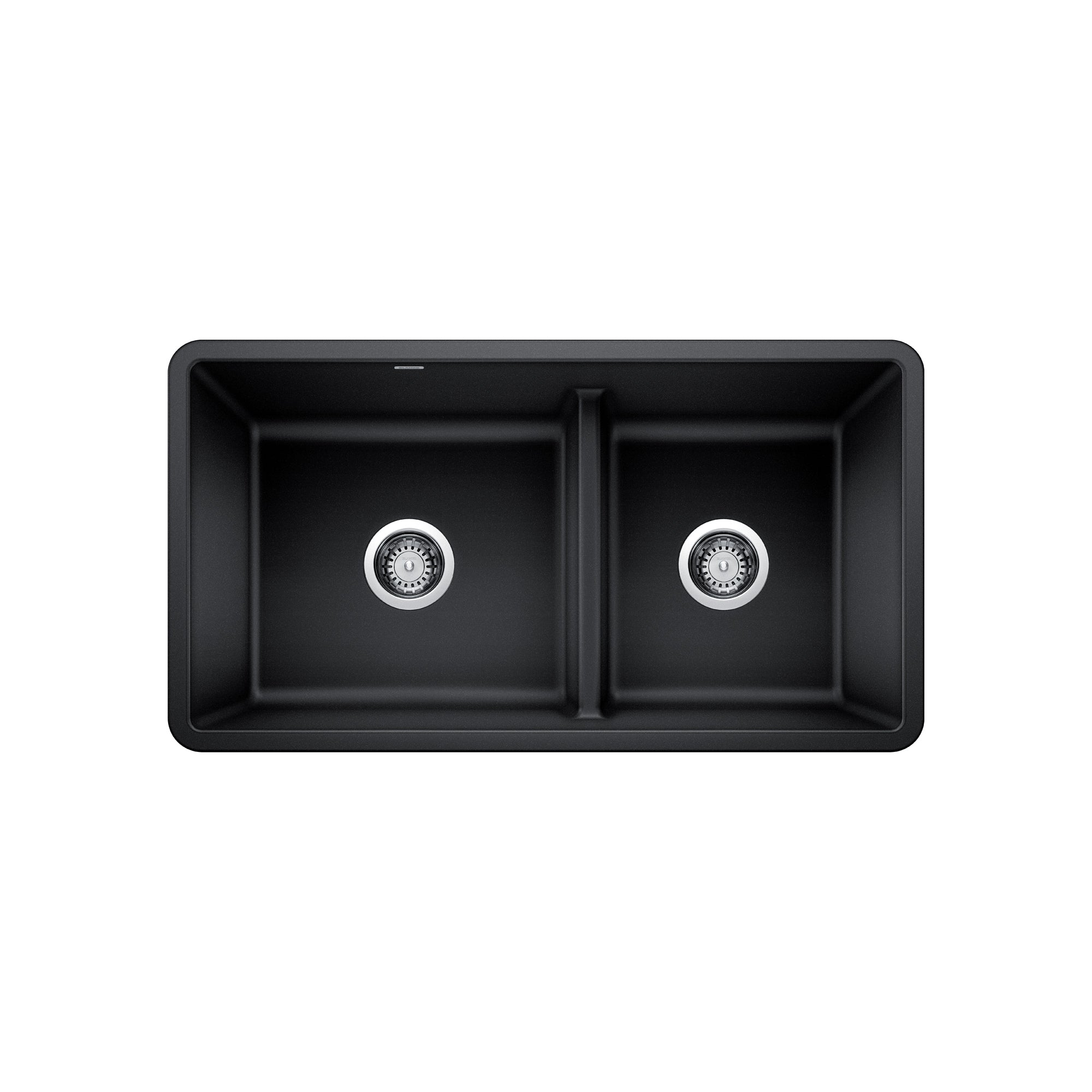 Blanco 402065- PRECIS U 1 Low Divide Undermount Sink, SILGRANIT, White - FaucetExpress.ca