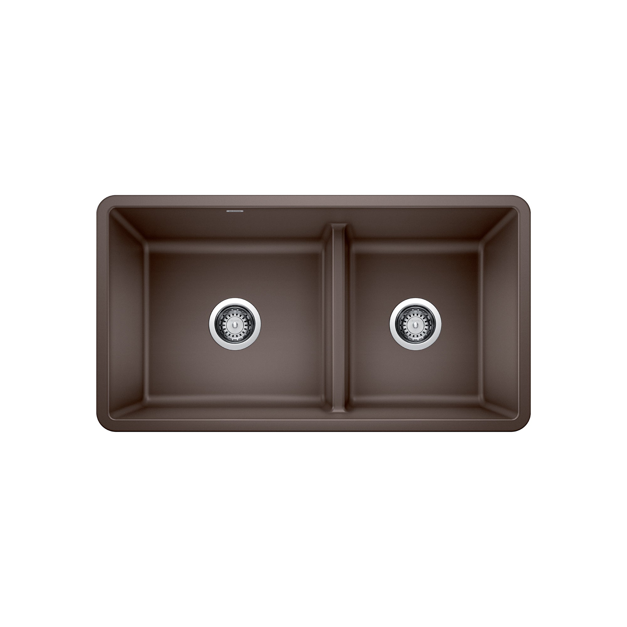 Blanco 402066- PRECIS U 1  Low Divide Undermount Sink, SILGRANIT, Café - FaucetExpress.ca