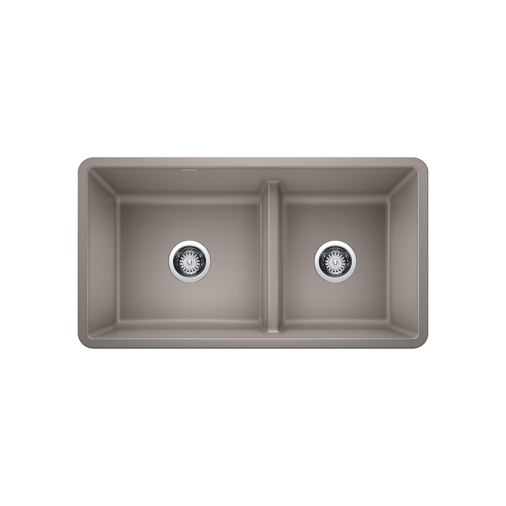 Blanco 402069- PRECIS U 1  Low Divide Undermount Sink, SILGRANIT, Truffle - FaucetExpress.ca