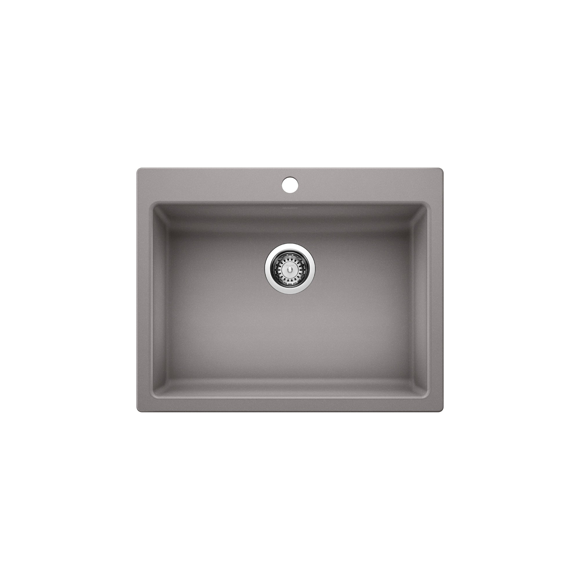 Blanco 402075- PRECIS Single 25 ADA/CSA, SILGRANIT, Metallic Gray - FaucetExpress.ca