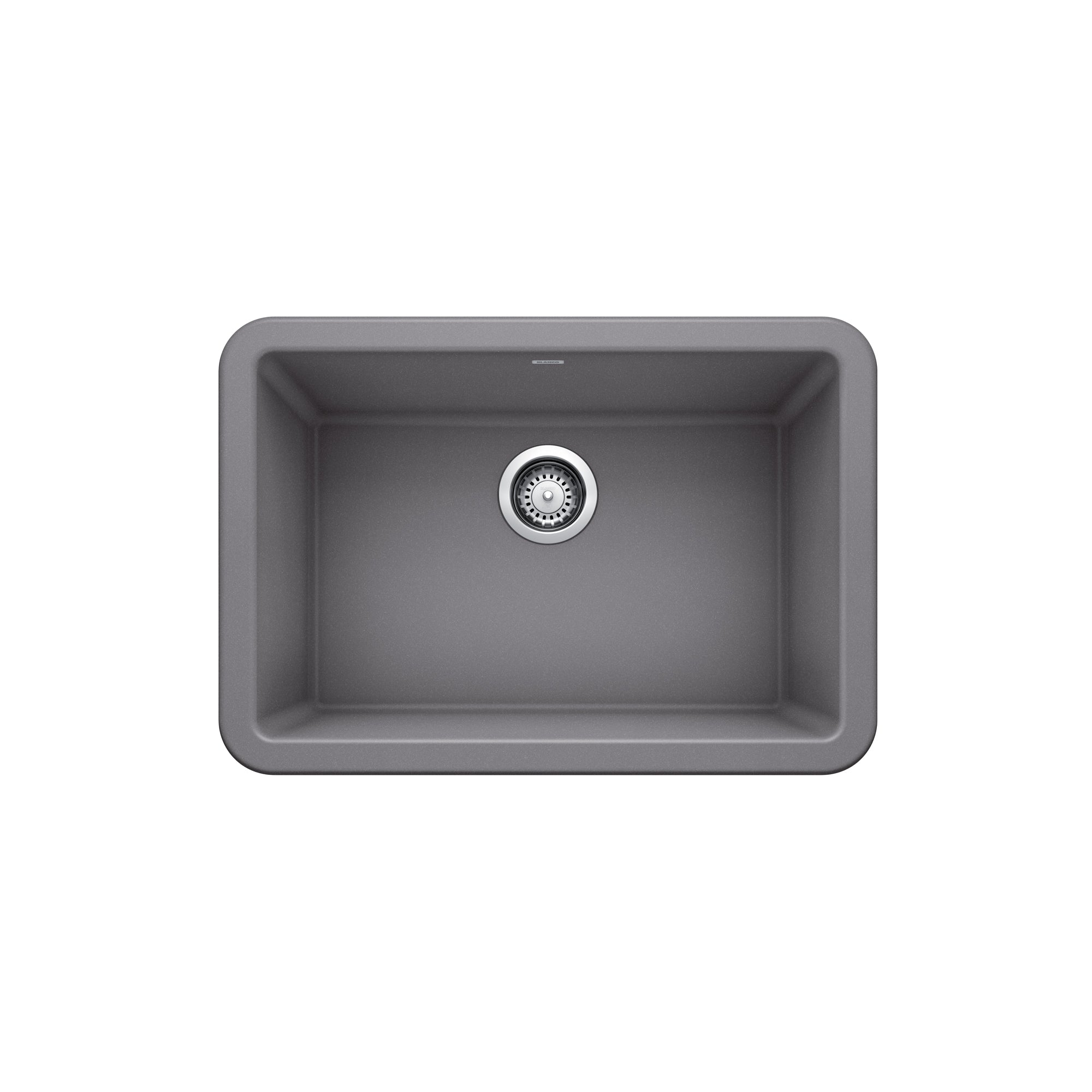 Blanco 402237- Ikon 27, Single Bowl Farmhouse Sink, Silgranit Metallic Gray - FaucetExpress.ca