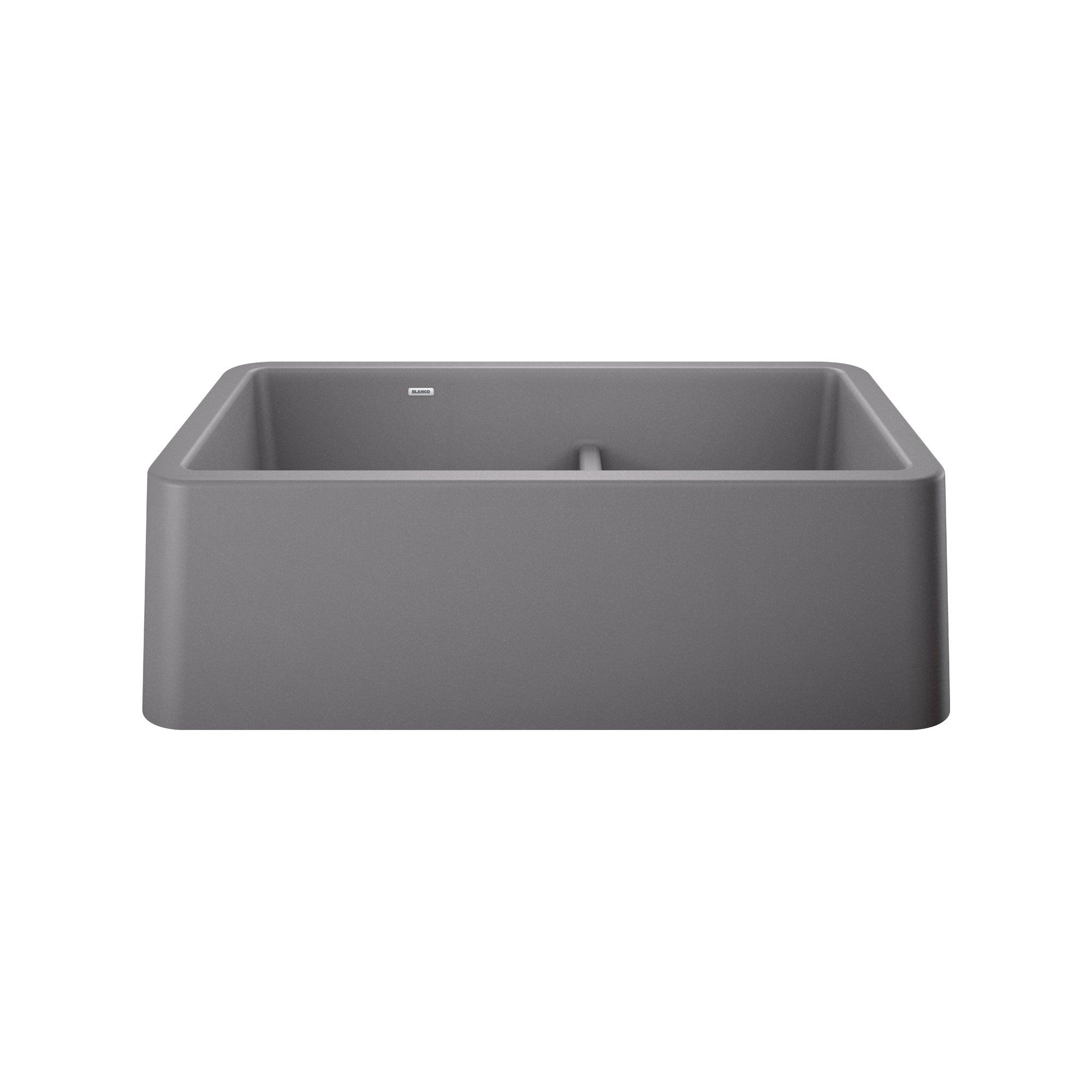 Blanco 402335- Ikon 33 1 ¾ LD, Farmhouse Sink, Silgranit Metallic Gray - FaucetExpress.ca