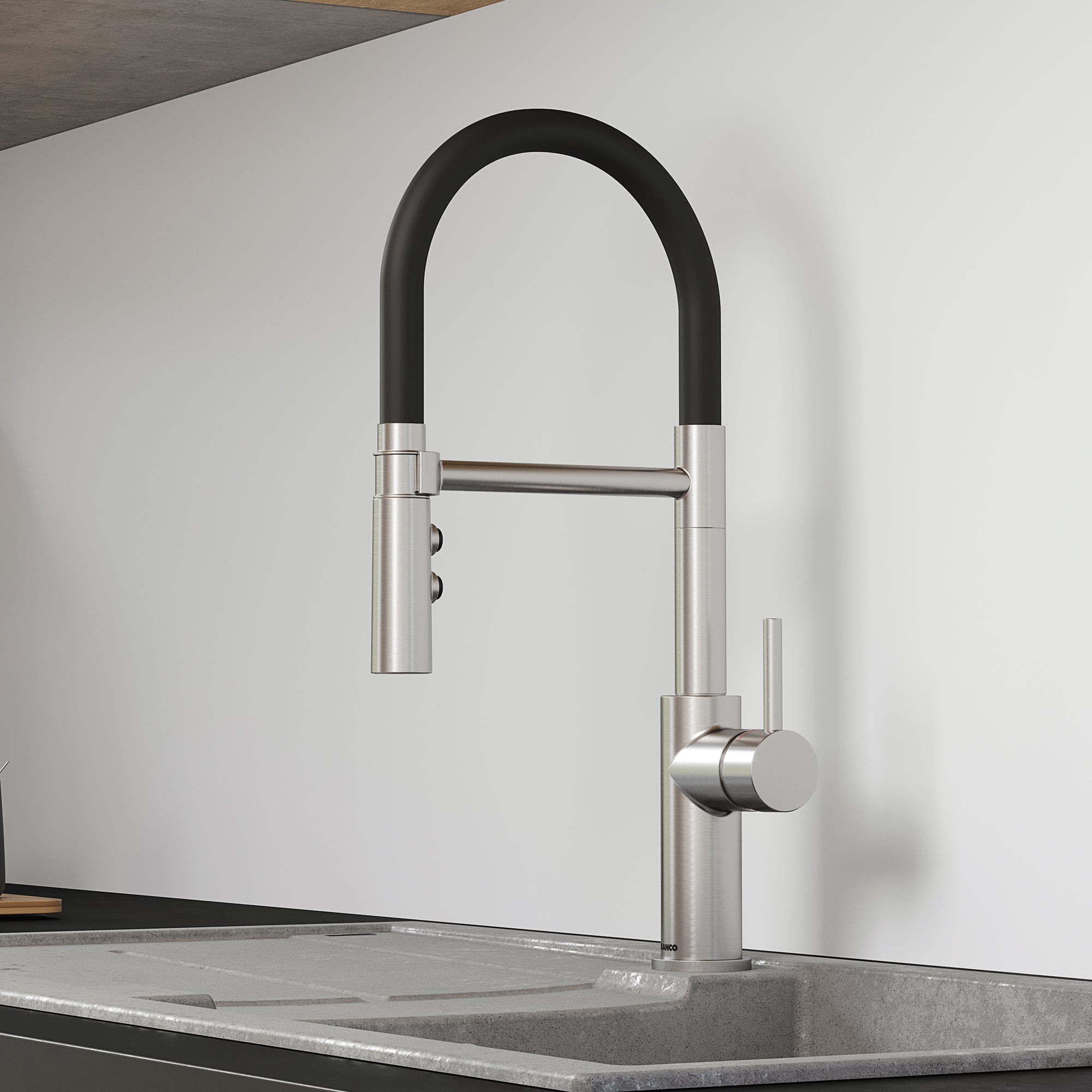 Blanco 402448- CATRIS FLEXO, Semi-professional Pull-down Kitchen Faucet, 1.5 GPM (Dual-spray), Stainless Finish - FaucetExpress.ca