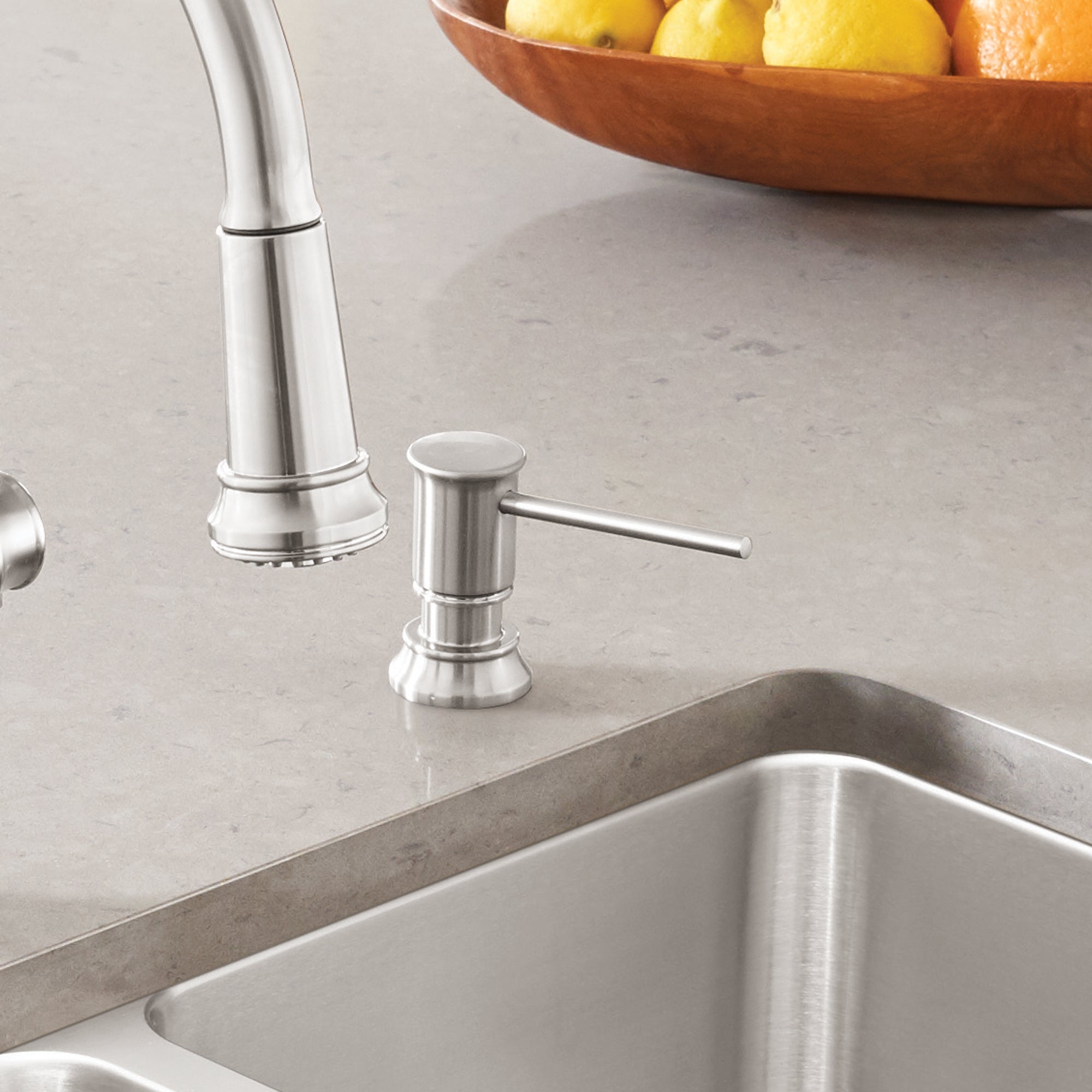 Blanco 442517- EMPRESSA Soap Dispenser, Stainless Finish - FaucetExpress.ca