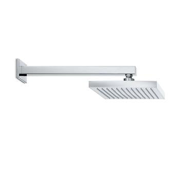 Newform 67797 CH- 8" Square Shower Head with 12" Shower Arm | FaucetExpress.ca