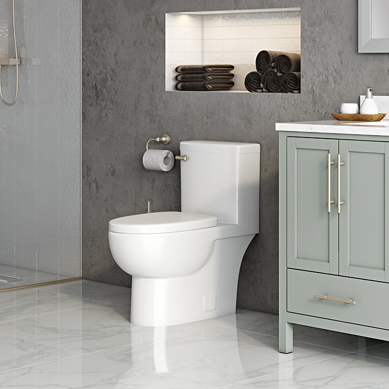 Icera C-6250.01 - Malibu I 1P PC CEL Toilet White - FaucetExpress.ca