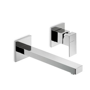 Newform 66430 CH- Ergo-Q Wallmount Single Lever Basin Mixer | FaucetExpress.ca